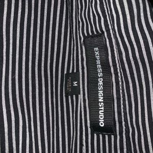 Cute black and white striped buisness shirt